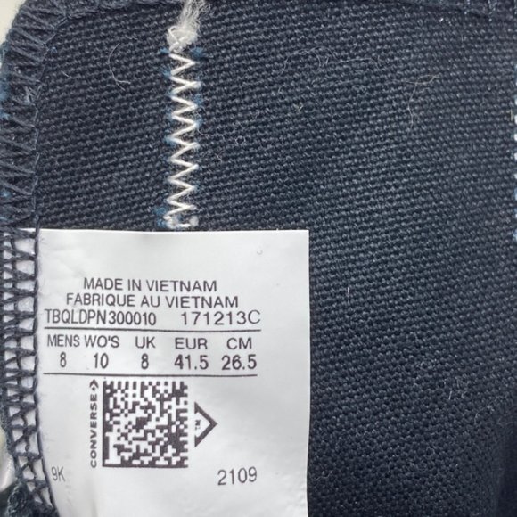 Converse Ctas Low Top Wedding Blue Canvas Women's Size Custom 171213C-BLBUWT - Picture 8 of 9